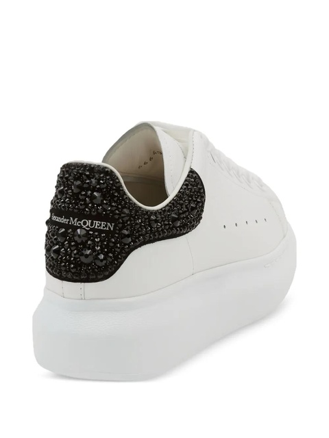 Alexander McQueen Oversized crystal-embellished platform sneakers - White - zdjęcie produktu nr 2