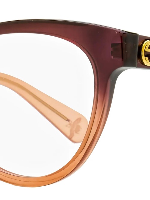 Gucci Eyewear cat-eye glasses - Red - zdjęcie produktu nr 2