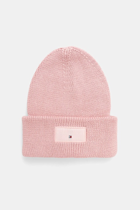 Tommy Jeans czapka bawełniana kolor różowy AW0AW17913 - zdjęcie produktu nr 1