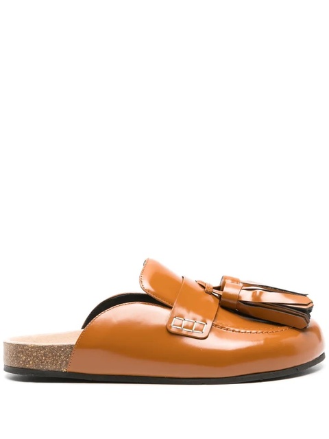 JW Anderson tassel-detail leather mules - Brown - zdjęcie produktu nr 1