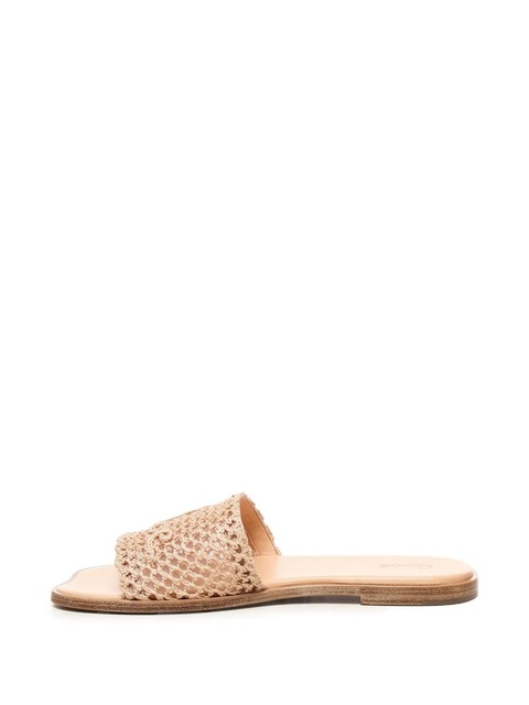 Chloé Soleil embroidered woven sandals - Neutrals - zdjęcie produktu nr 2