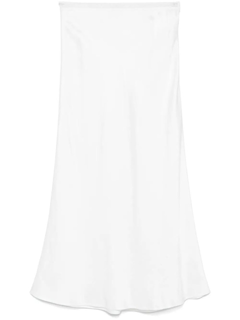 SANDRO satin-effect midi skirt - White - zdjęcie produktu nr 1