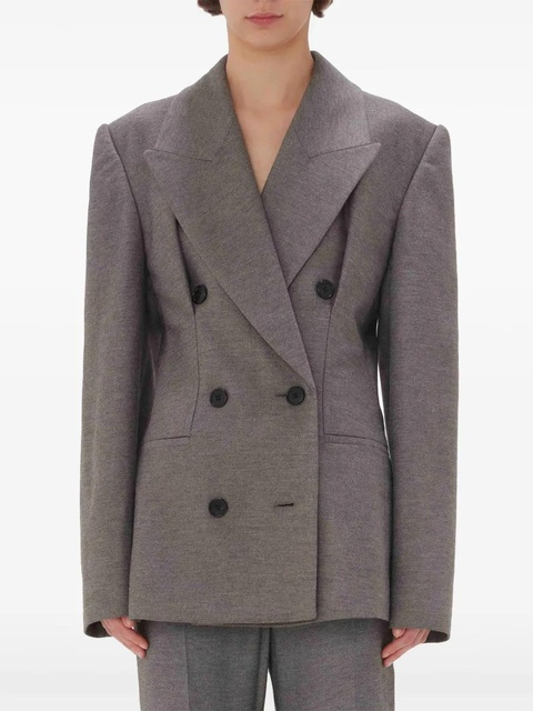 JW Anderson double-breasted hourglass blazer - Grey - zdjęcie produktu nr 2