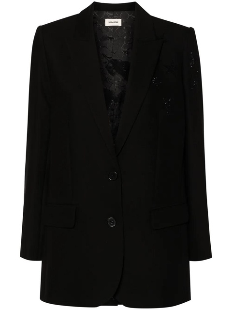 Zadig&Voltaire rhinestone-embellished blazer - Black - zdjęcie produktu nr 1