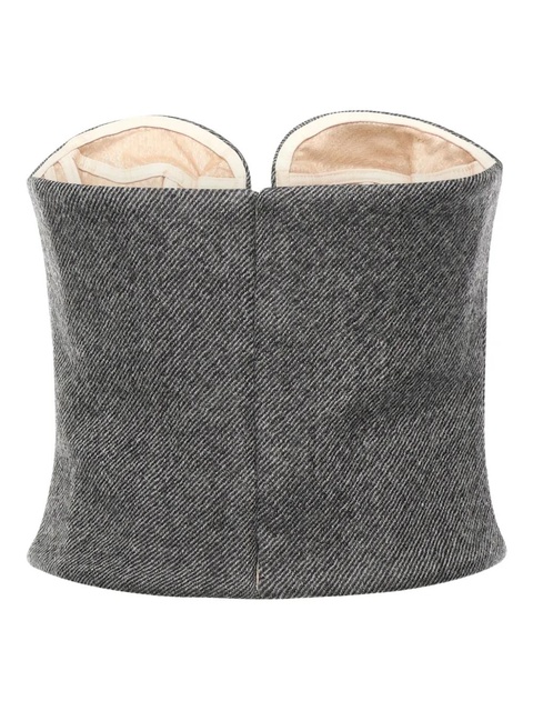 Magda Butrym underwired strapless top - Grey - zdjęcie produktu nr 2
