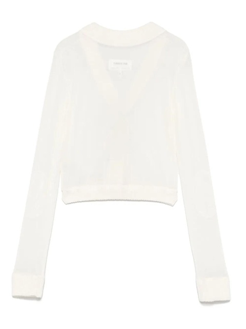 MM6 Maison Margiela mesh cardigan - Neutrals - zdjęcie produktu nr 2