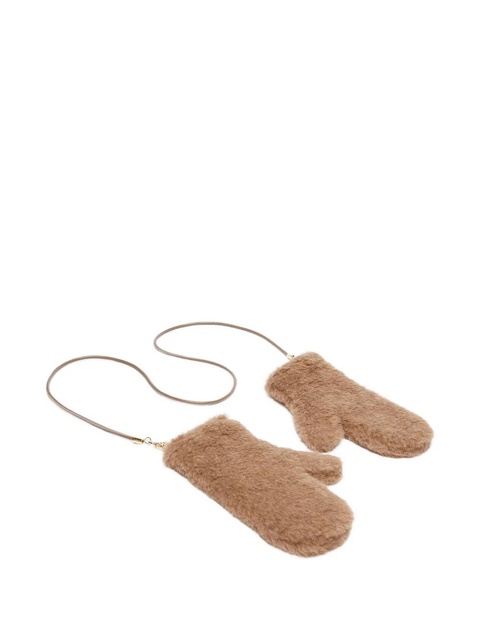 Max Mara faux-fur gloves - Brown - zdjęcie produktu nr 1