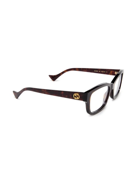 Gucci Eyewear rectangle-frame glasses - Brown - zdjęcie produktu nr 2