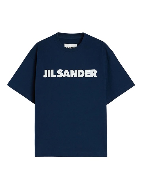 Jil Sander logo-print cotton T-shirt - Blue - zdjęcie produktu nr 1