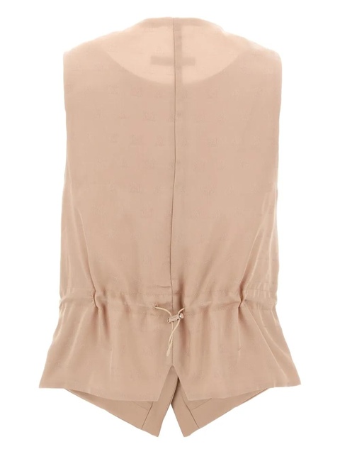 Max Mara button-fastening drawstring vest - Pink - zdjęcie produktu nr 2