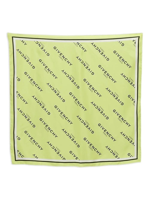 Givenchy logo-print silk scarf - Yellow - zdjęcie produktu nr 1
