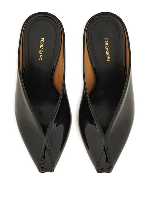 Ferragamo peep-toe wedge pumps - Black - zdjęcie produktu nr 2