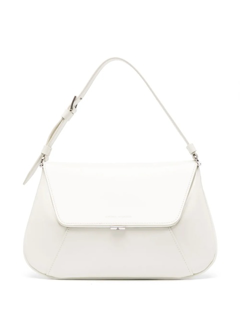 Amina Muaddi Ami leather shoulder bag - Neutrals - zdjęcie produktu nr 1