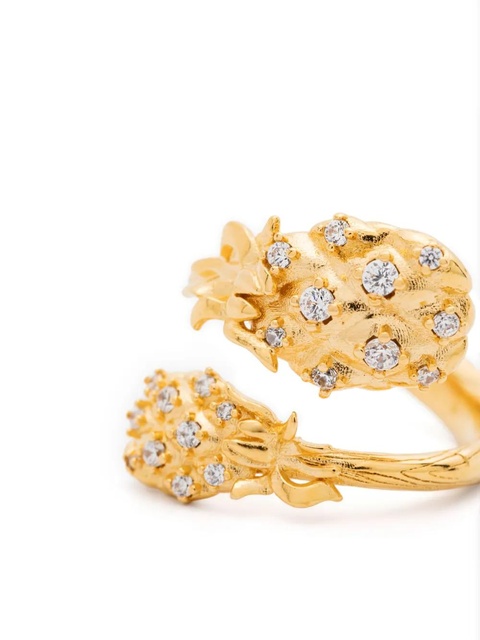Maje double-pineapple ring - Gold - zdjęcie produktu nr 2