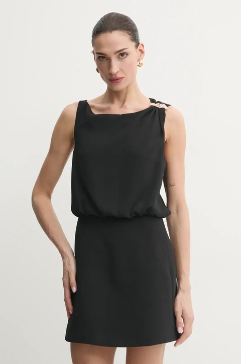 Marella sukienka DOCCIA kolor czarny mini prosta 2513221043200 - zdjęcie produktu nr 1