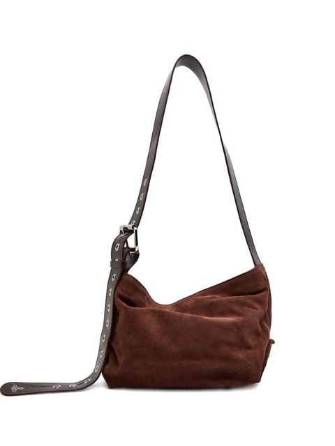 Vivienne Westwood small Maxime suede crossbody bag - Brown - zdjęcie produktu nr 1