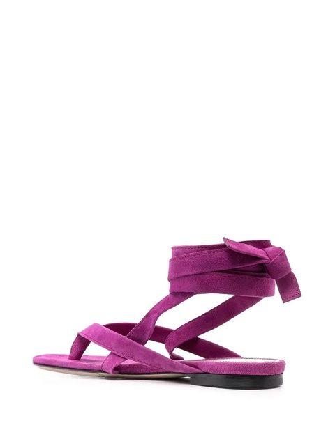 The Attico ankle-strap flat sandals - Purple - zdjęcie produktu nr 2