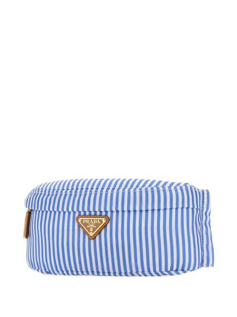Prada striped belt bag - Blue - zdjęcie produktu nr 1