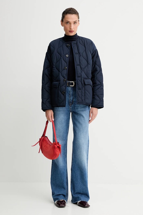 ZADIG&VOLTAIRE kurtka kolor granatowy przejściowa oversize WWOW01685 - zdjęcie produktu nr 2