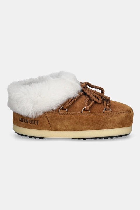 Moon Boot śniegowce zamszowe MB EVX MULE SUEDE kolor brązowy 80D1470090 ML06 - zdjęcie produktu nr 2