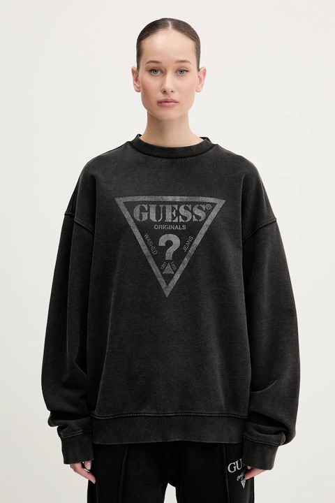 Guess Originals bluza bawełniana damska kolor czarny z nadrukiem M5GQ35 K68I4 - zdjęcie produktu nr 1