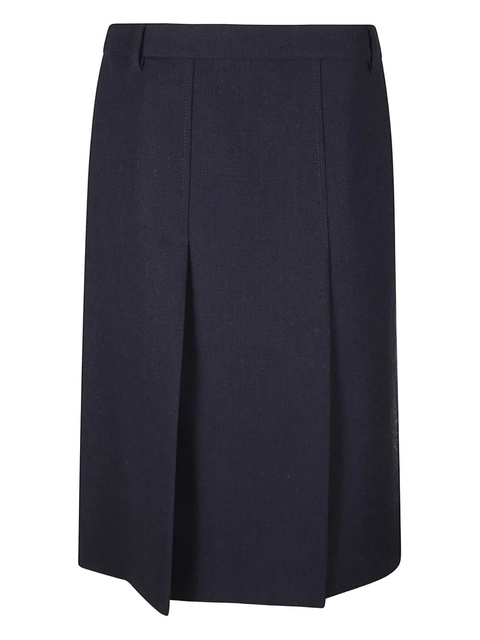 Prada pleated belt loops skirt - Blue - zdjęcie produktu nr 1