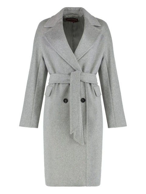 Max Mara double-breasted belted coat - Grey - zdjęcie produktu nr 2