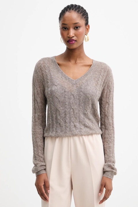 Guess sweter IZABELLA damski kolor brązowy lekki W5YR00 Z3HQ0 - zdjęcie produktu nr 1