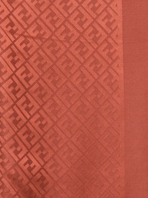FENDI FF logo-pattern scarf - Brown - zdjęcie produktu nr 1