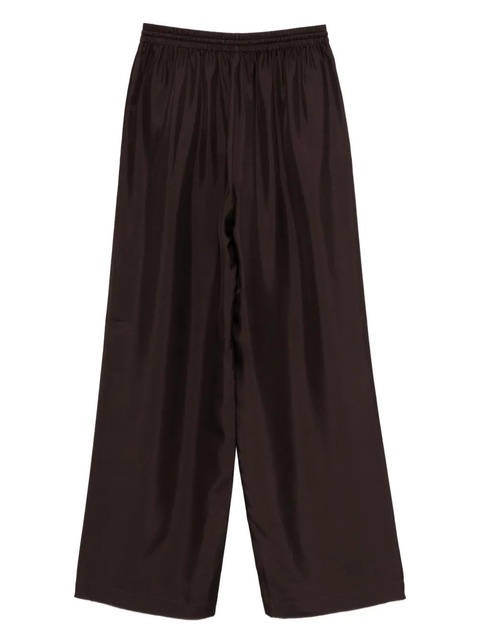 Róhe drawstring-waist silk trousers - Brown - zdjęcie produktu nr 1