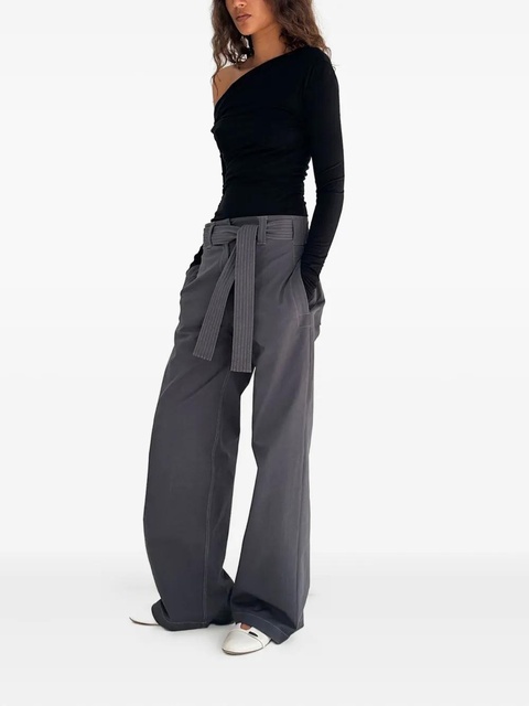 Paris Georgia Elemental Manahou asymmetric off-shoulder top - Black - zdjęcie produktu nr 2