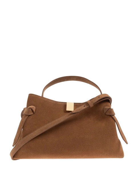 Yuzefi knotted leather tote bag - Brown - zdjęcie produktu nr 1