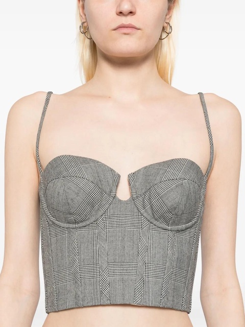ZIMMERMANN crush check bustier - Grey - zdjęcie produktu nr 2