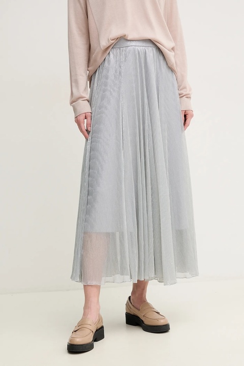 Marc Aurel spódnica kolor srebrny midi rozkloszowana 2180-7023-93398 - zdjęcie produktu nr 1