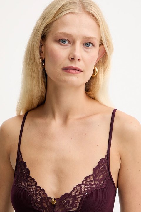 Twinset top kolor bordowy 252LL6CZZ - zdjęcie produktu nr 2