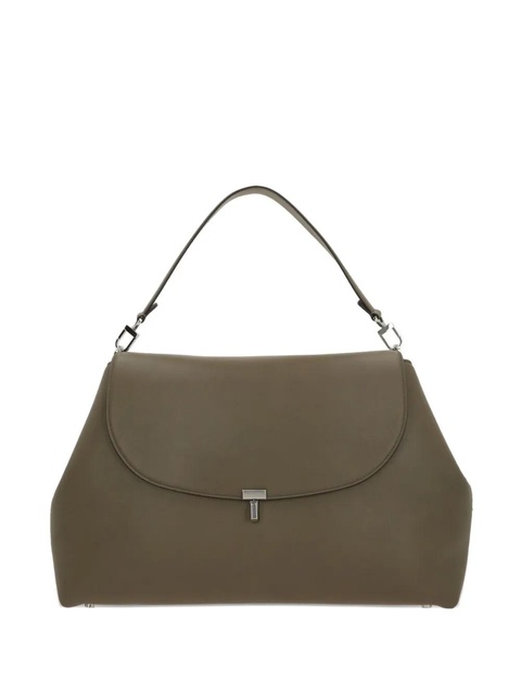 TOTEME flap leather shoulder bag - Green - zdjęcie produktu nr 1