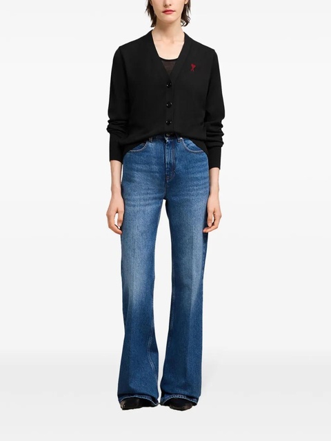 AMI Paris Ami de Coeur cardigan - Black - zdjęcie produktu nr 2