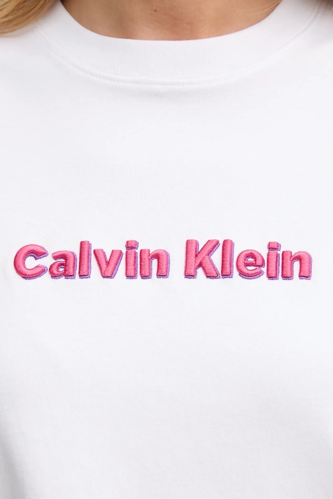 Calvin Klein Jeans t-shirt bawełniany damski kolor biały LV047D205G - zdjęcie produktu nr 2