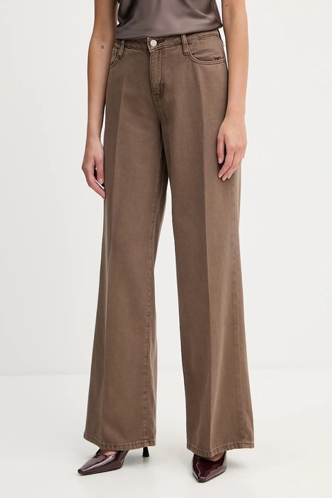 Guess jeansy damskie kolor brązowy W5RA96 WFD53 - zdjęcie produktu nr 2