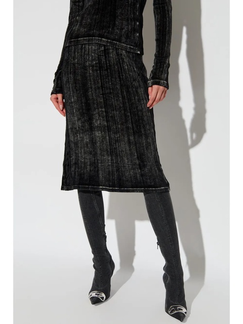 Diesel faded-effect pencil skirt - Black - zdjęcie produktu nr 2