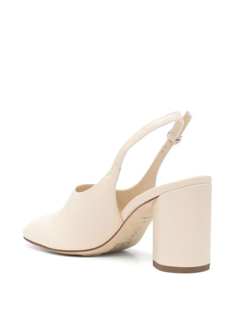 Aeyde 75mm leather slingback pumps - Neutrals - zdjęcie produktu nr 2