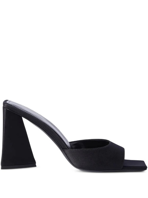 The Attico 85mm Mini Devon square-toe mules - Black - zdjęcie produktu nr 1