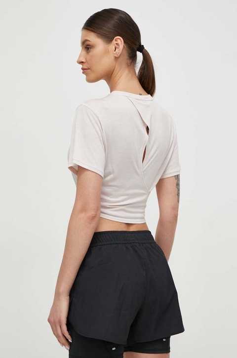 adidas Performance t-shirt do jogi Studio Studio kolor różowy IS2965 - zdjęcie produktu nr 2