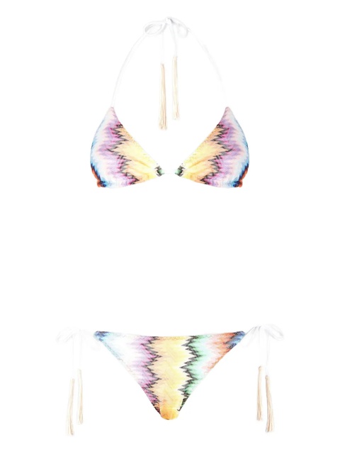 Missoni zigzag-pattern tassel bikini - Yellow - zdjęcie produktu nr 1