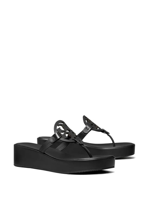 Tory Burch Miller wedge slides - Black - zdjęcie produktu nr 2