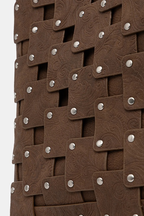 Desigual plecak NEW PATCH 1 CHOC damski kolor brązowy mały z aplikacją 25WAKP39 - zdjęcie produktu nr 1