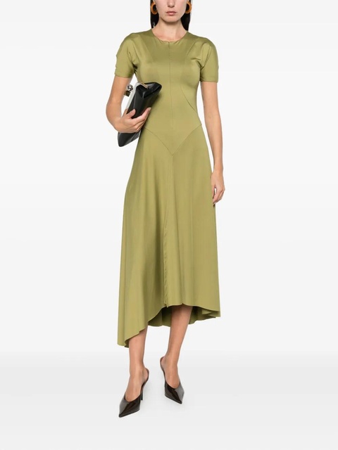Victoria Beckham zip midi dress - Green - zdjęcie produktu nr 2