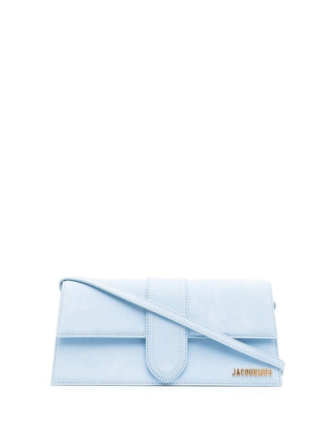 Jacquemus logo-plaque leather shoulder bag - Blue - zdjęcie produktu nr 1