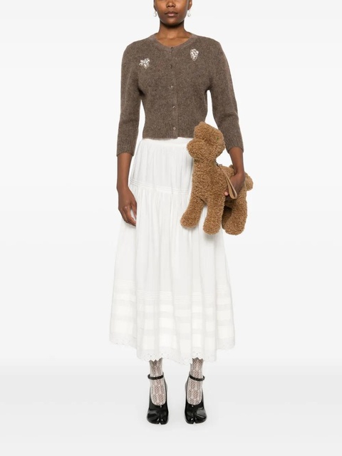 Simone Rocha cropped cardigan - Brown - zdjęcie produktu nr 2