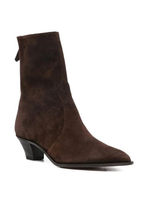 Aquazzura Brunswick suede ankle boots - Brown - zdjęcie produktu nr 2